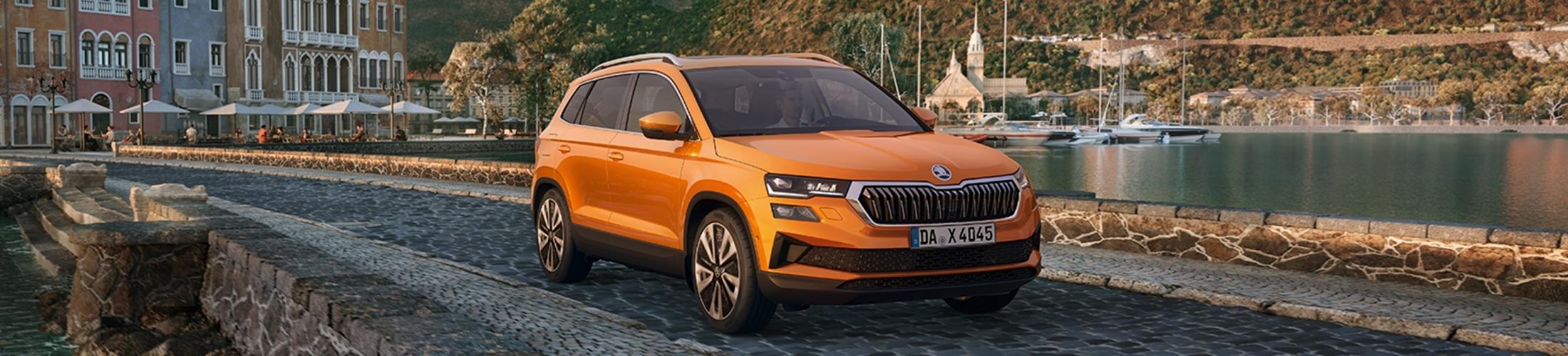 Seitenansicht eines Skoda Karoq