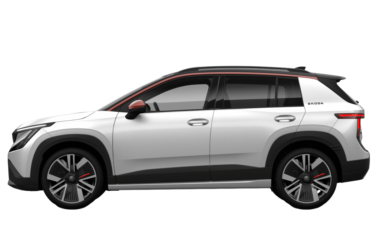 weißer skoda epiq