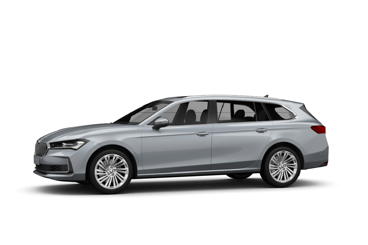 silberner skoda superb