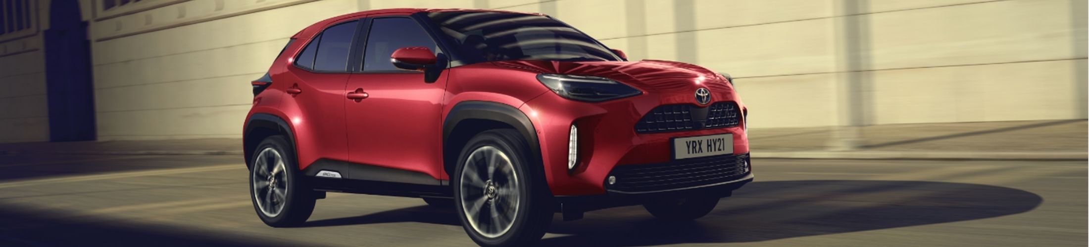 Seitenansicht eines Toyota Yaris Cross