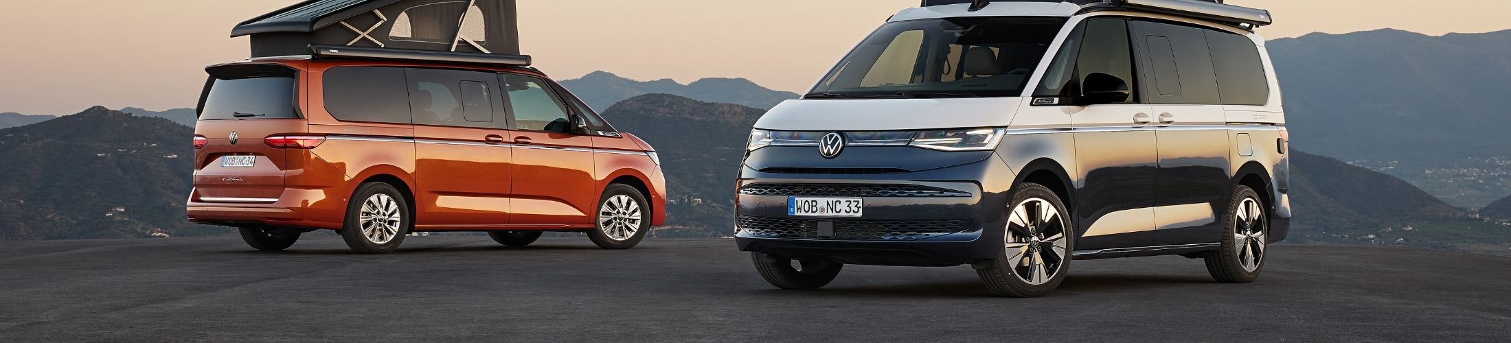 Zwei VW California gegen&uuml;ber