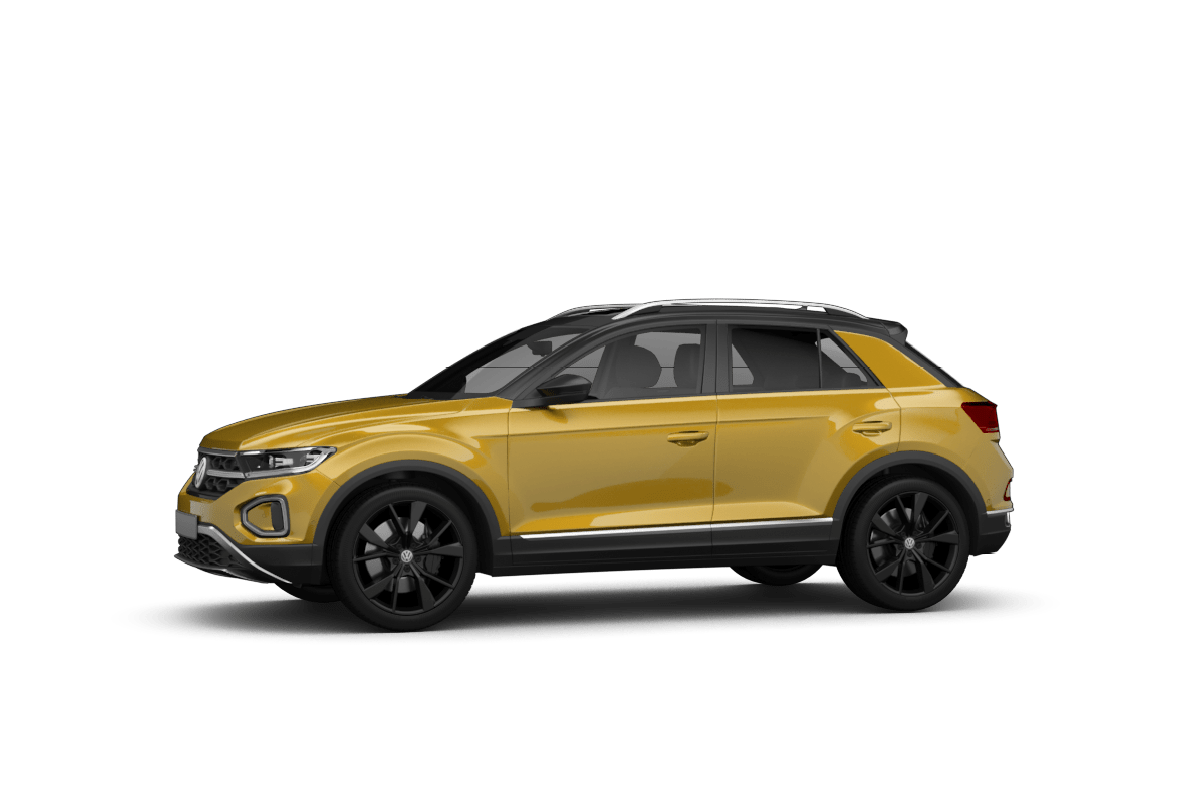 gelber vw t-roc